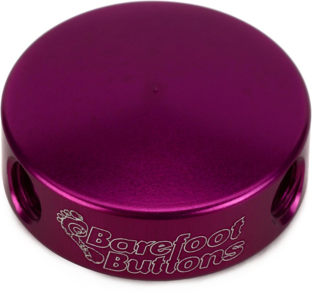 Barefoot Buttons V1 Mini Footswitch Cap - Purple (3-pack) Bundle