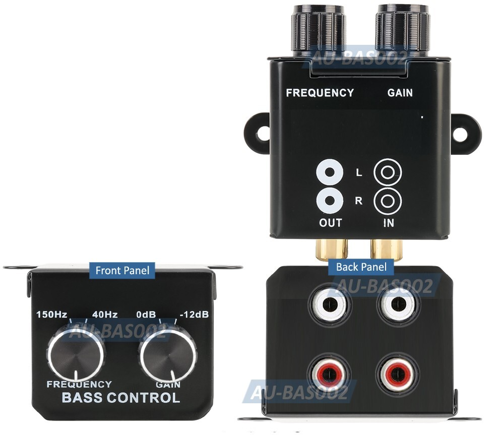 Easy Bass Level Controller Dial Inline RCA Level Remote for Amp Subwoofer