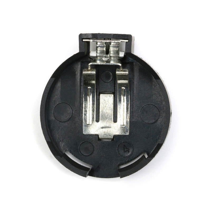 Button Coin Cell Battery Socket Holder Case Storage Plastic Box 3V Black CR2450