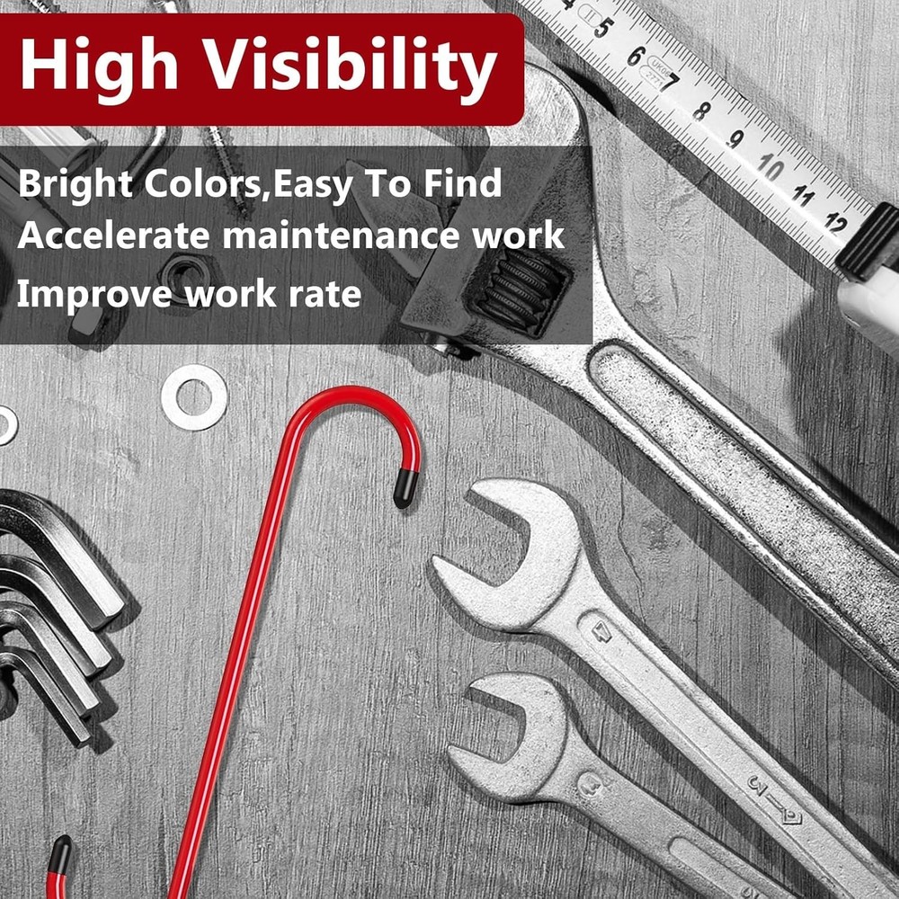 Efficient 2PCS Brake Caliper Hanger Tool - Rubber Tips for Scratch Protection