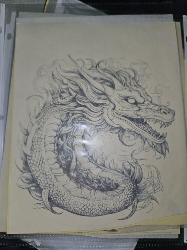 Pre Printed professional tattoo stencils