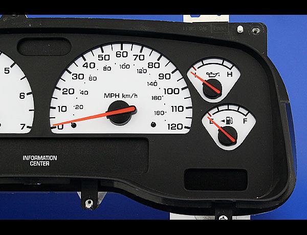 White Face Gauges for 2001-2003 Dodge Dakota Durango