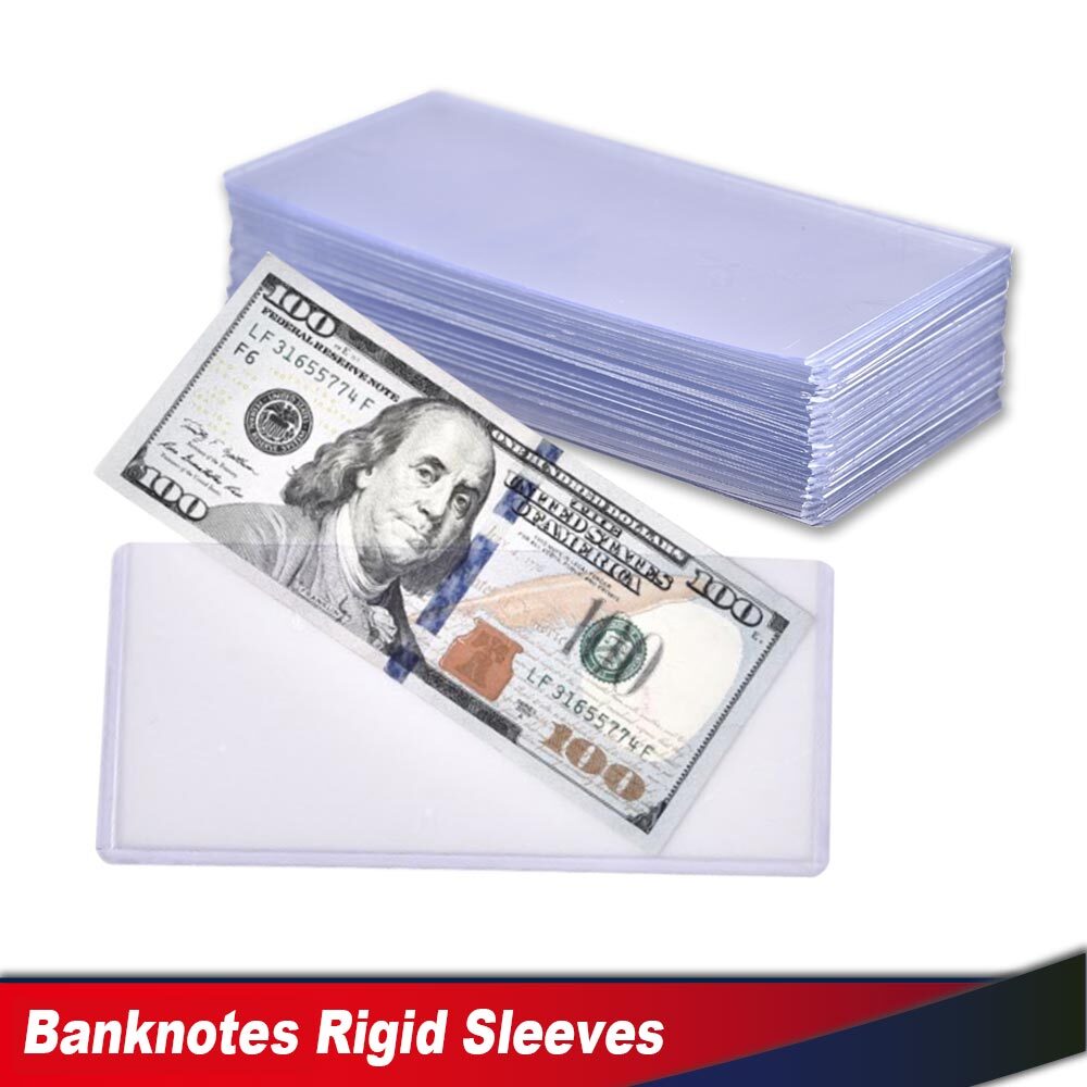 Fit For Modern Currency Notes Topload Holders 25 Banknotes Rigid Sleeves