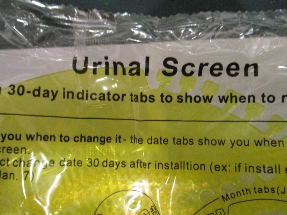 Urinal Screen Deodorizer Anti-Splash 6 pack lemon cent