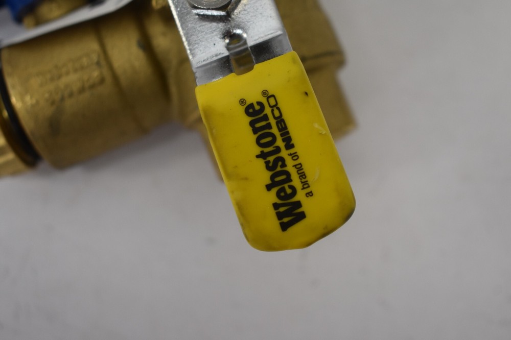 Webstone 1" IPS Isolator Water Heater Service Valve Blue Handle 500 WOG E2