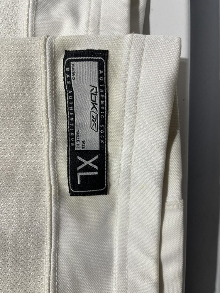 Reebok Extra Large Hockey Sock White