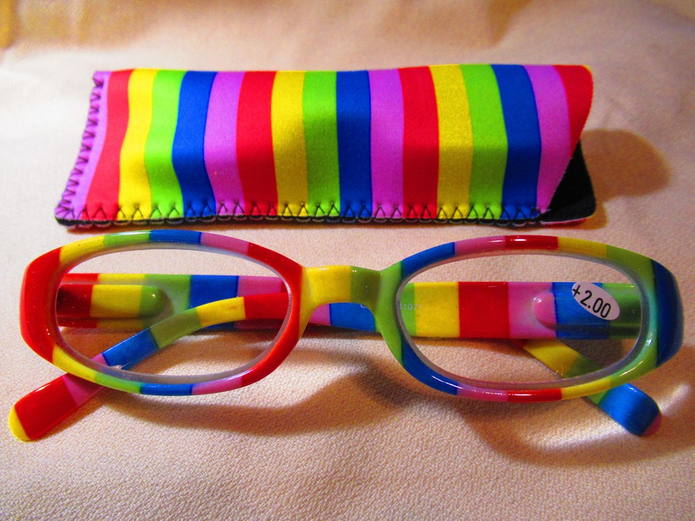 Colorful STRIPED READING GLASSES #R1071