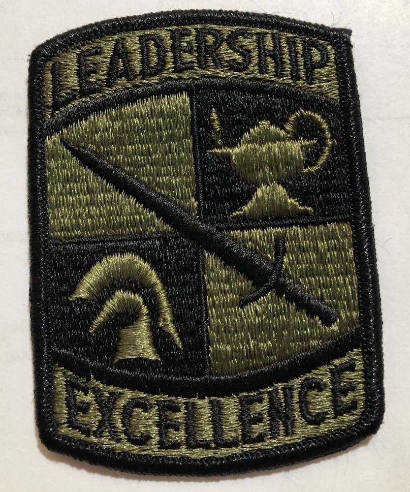Leadership Excellence Military Patch Black & Green
