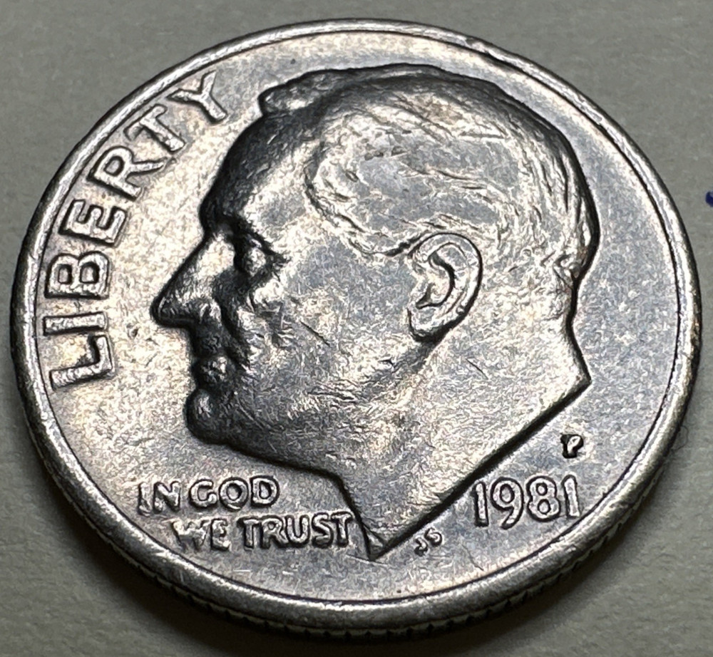1981 P Roosevelt Dime • 10C 2480X