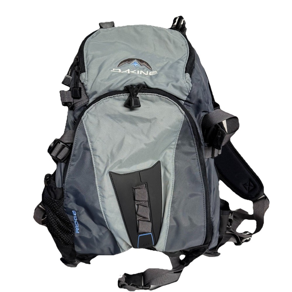 Dakine Ridge Technical Hiking Hydration Backpack Gray Black Waist Pack