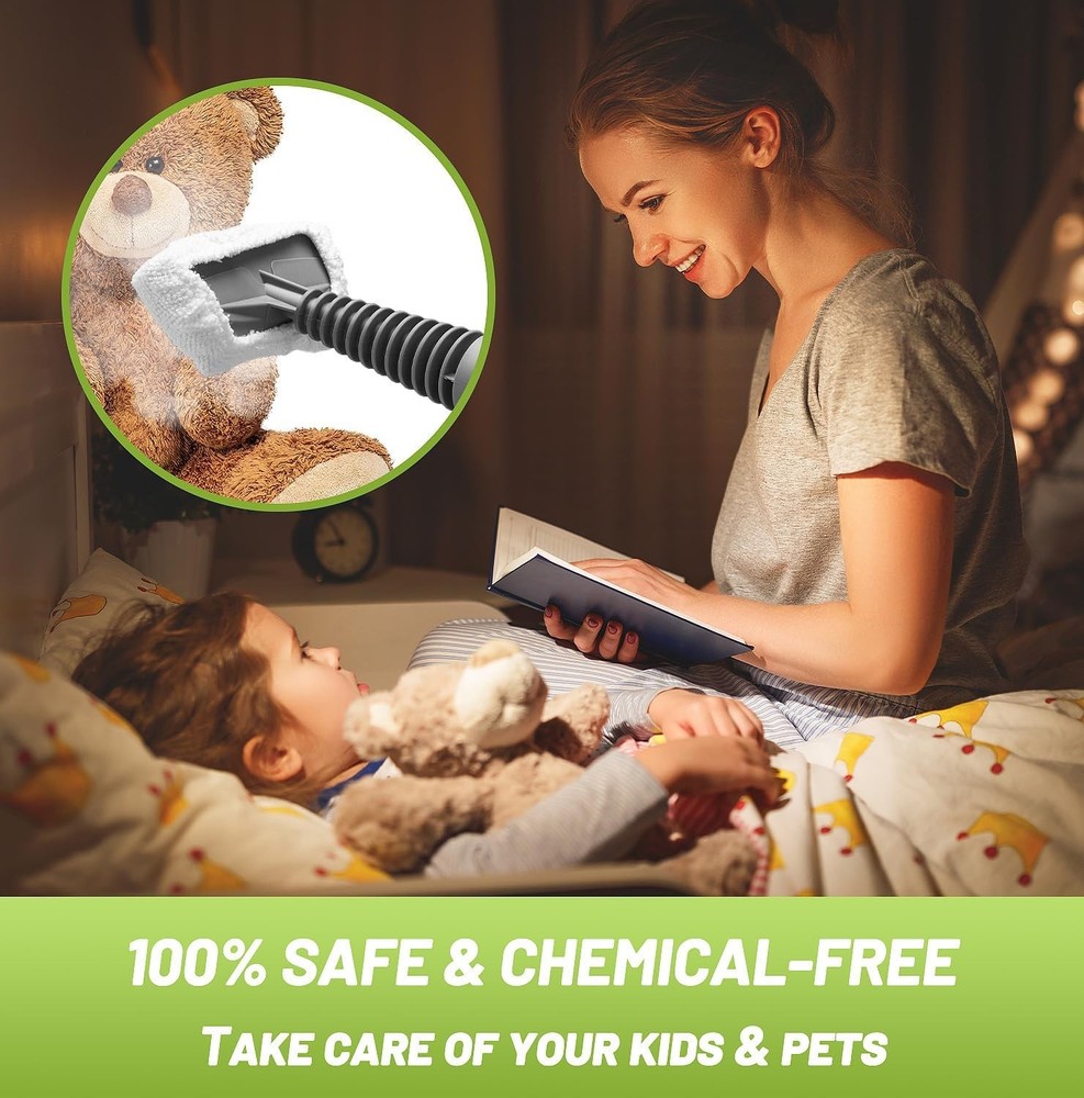 Handheld steam cleaner, high-pressure multi-surface steam jet