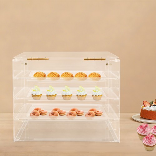 3-tier Acrylic Display Case Bakery Pastry Display Case Cookie Display Cabinet