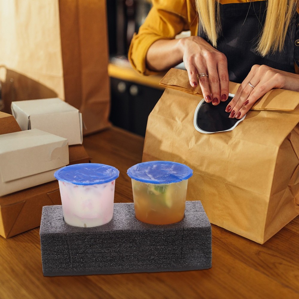 4Pcs Lightweight Drink Carrier Cup Holders for Takeout Packaging