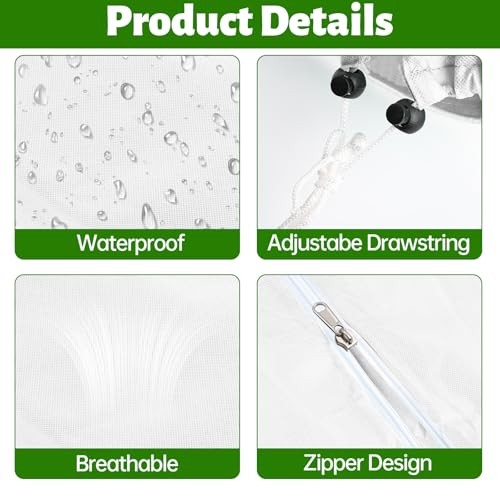 Plant Covers Freeze Protection White