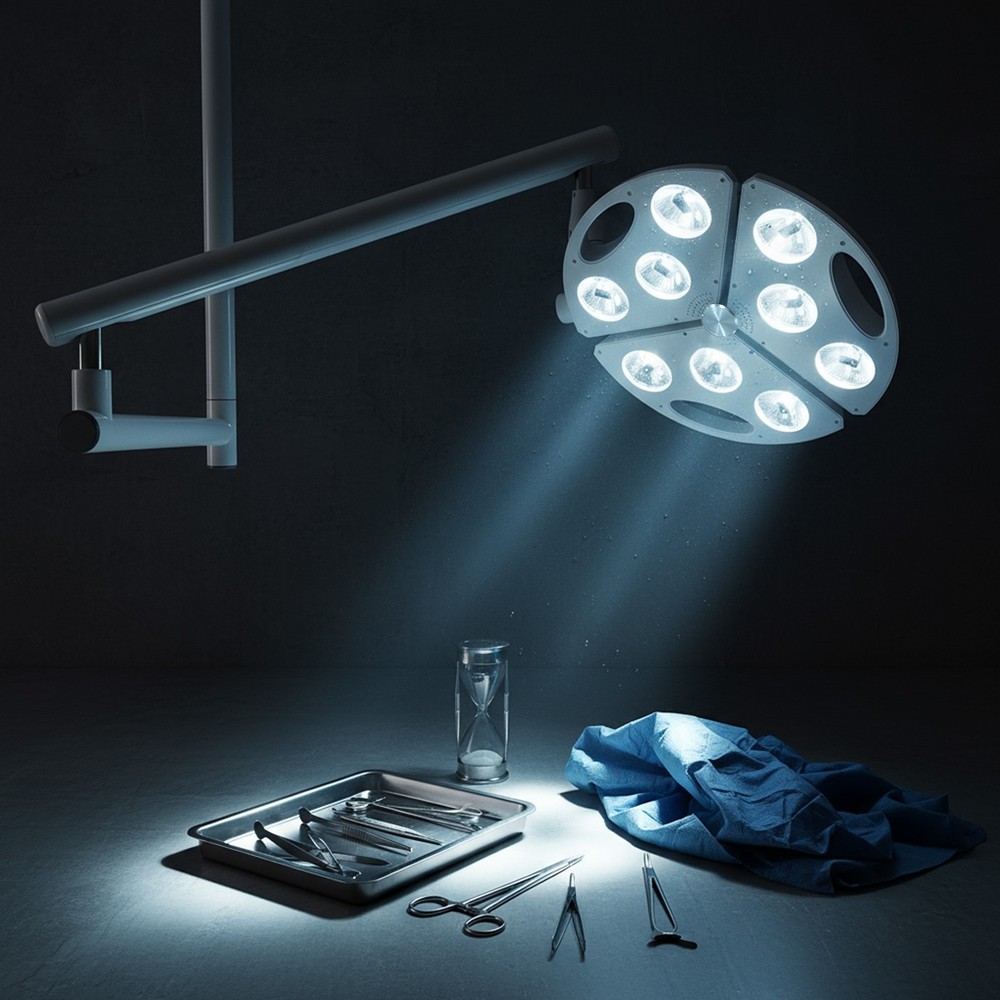 KWS 90W Dental LED Shadowless Surgical Light Ceiling Mounted Veterinary ExamLamp