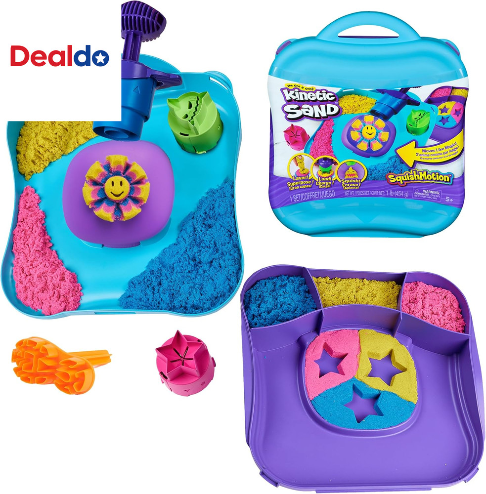 , Squishmotion, Easter Basket Stuffers, Includes 1Lb Moldable Play Sand, Stamper
