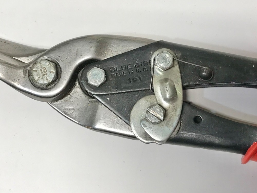 Vintage Blue Bird Compound Leverage Aviation Tin Snips Left Cut No.101 NOS