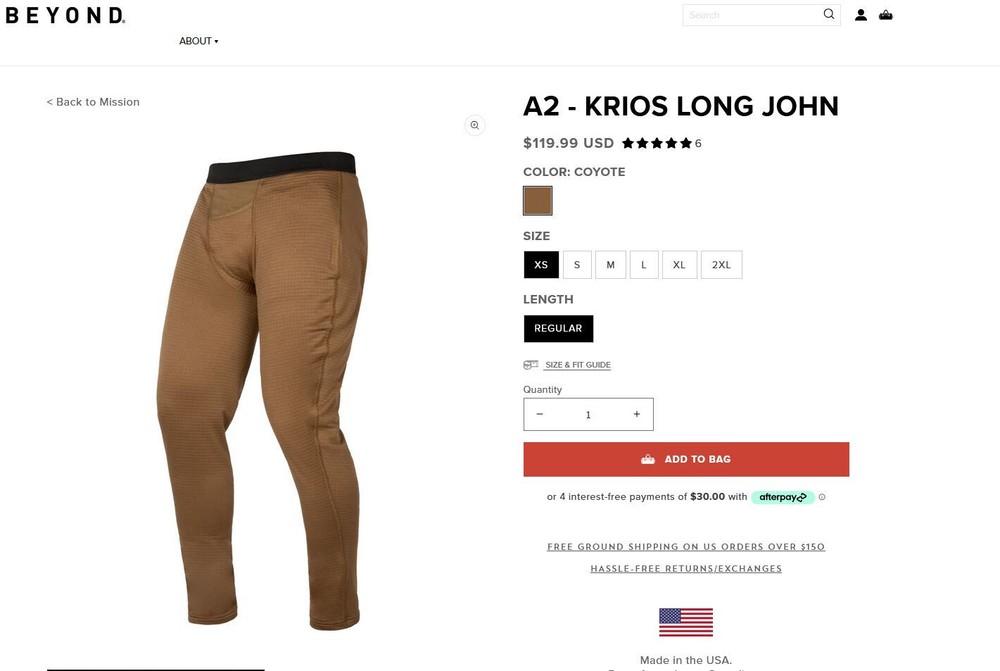 Beyond A2 - Krios Long John