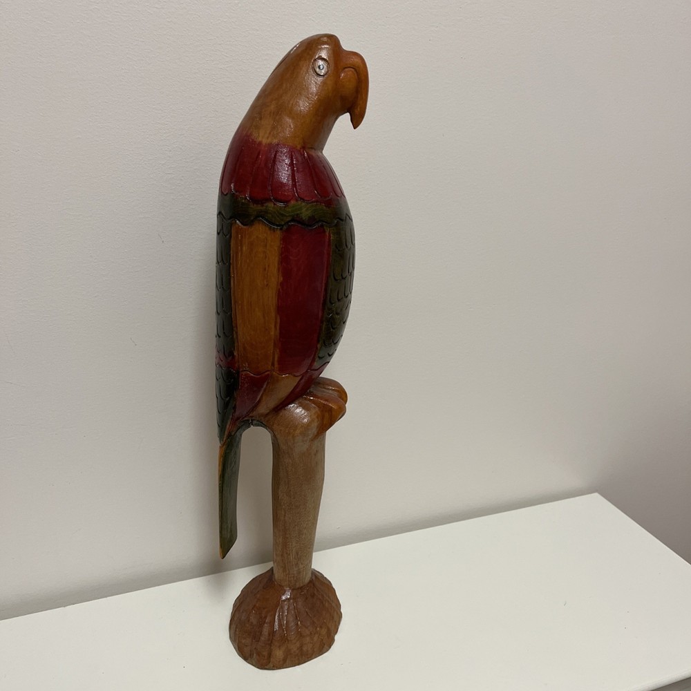 18” Hand Carved Parrot