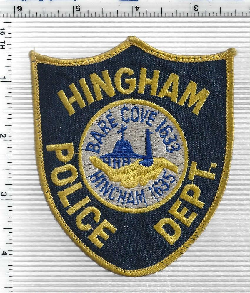 Hingham Police (Massachusetts) 2nd Issue Uniform Take-Off Shoulder Patch