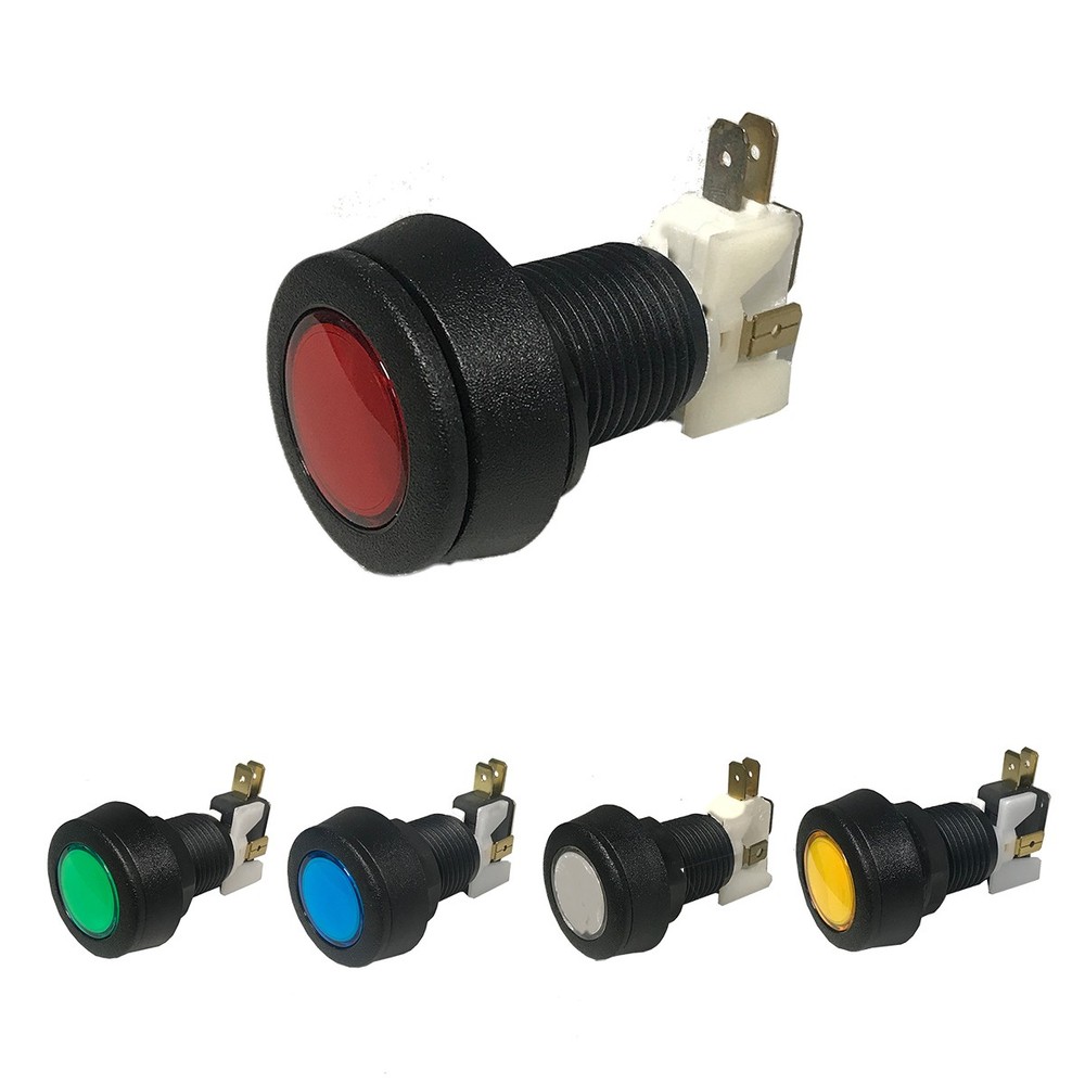 Small Round Low Profile Illuminated Pushbutton - 77-0004-2