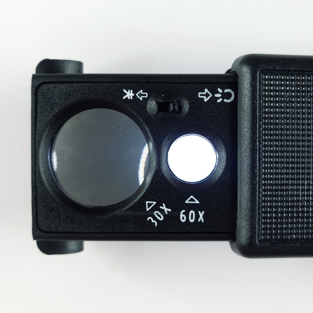 Currency Inspection Loupe - UV Security Checker - Authentication Magnifier Tool