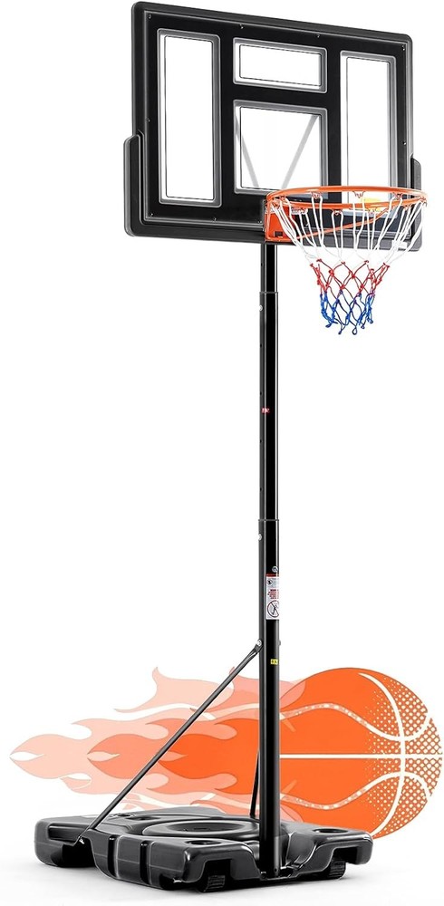 Basketball Hoop Stand Height Adjustable Portable Backboard Goal System