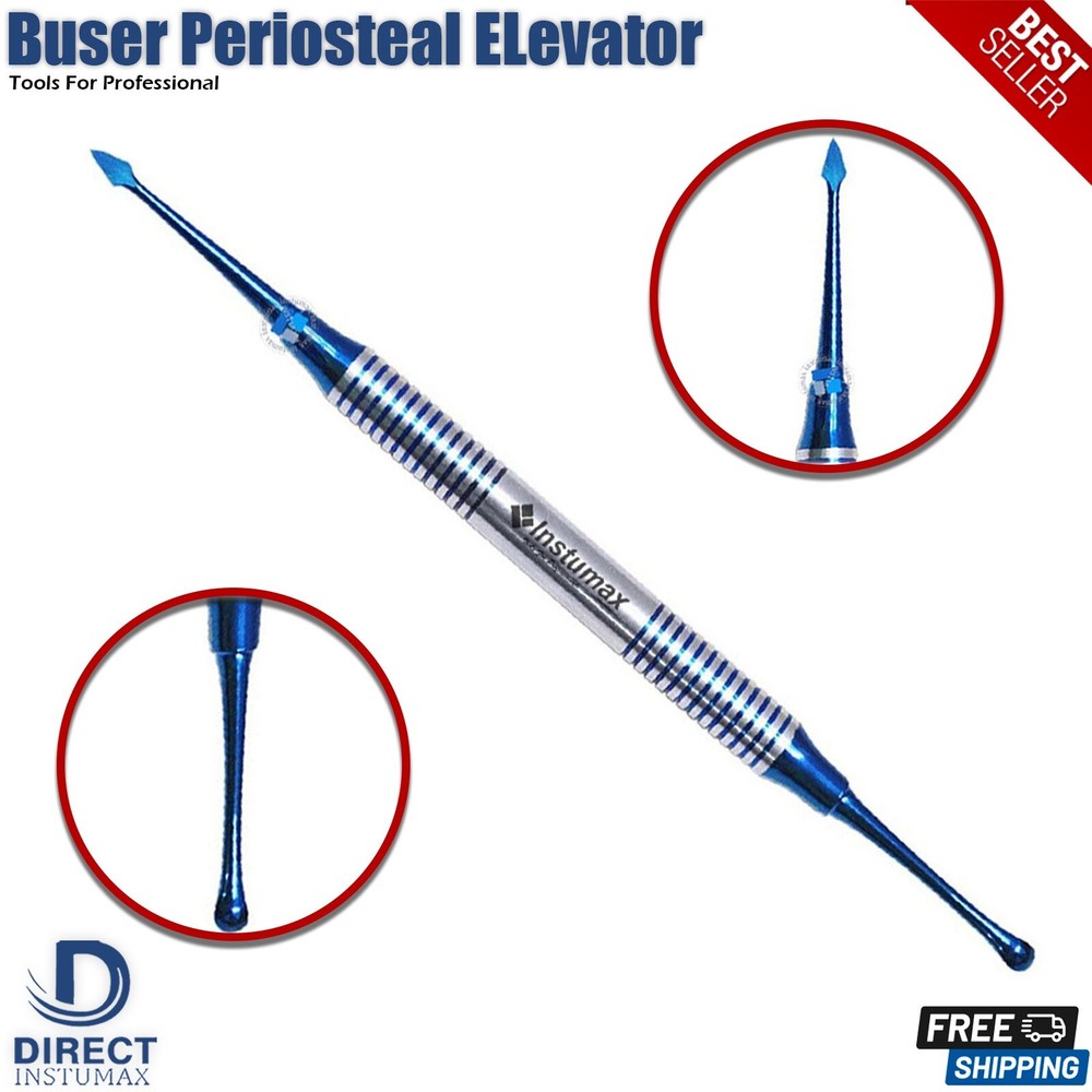 10Pcs Dental Tooth Extraction Instruments Kit Oral Surgery Elevators, Retractors