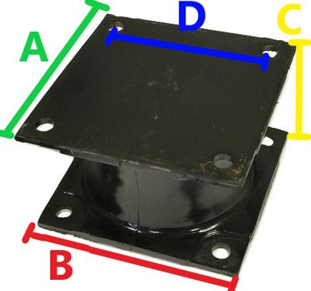Compactor Isolator Rubber Mount Medium