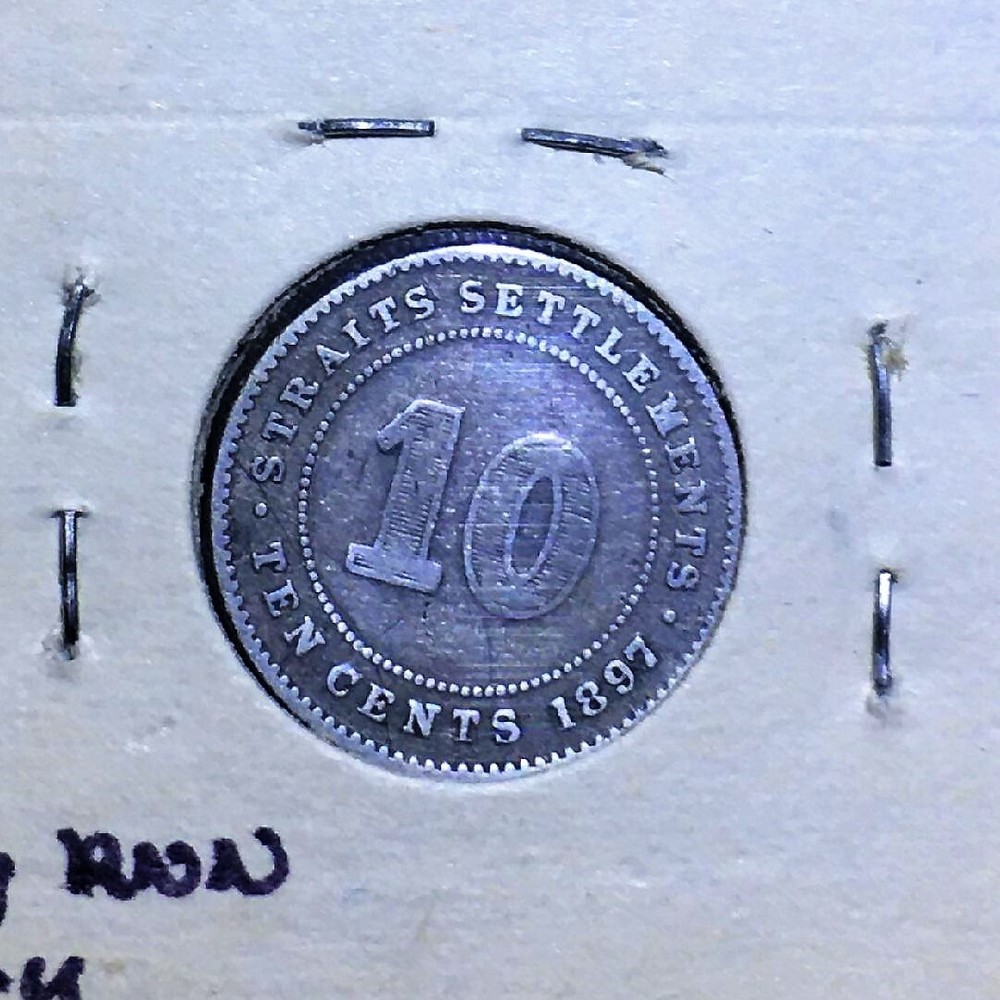 Straits Settlements 1897 10 Cents