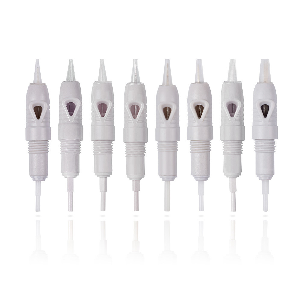 50PCS Eyebrow cartridge Needles Sterilized Tattoo Permanent Makeup Needles Tips