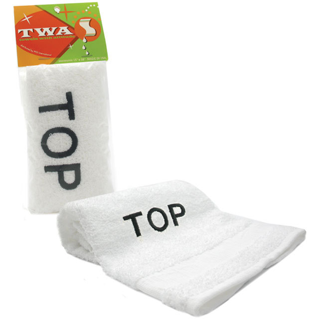 "TOP"  Embroidered Bedroom Hand Towel.