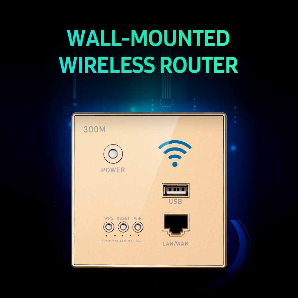 300Mbps In-Wall Router Access Point Router LAN Network Q4F9
