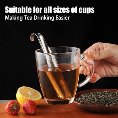 2 Pack Tea Infusers, Extra Fine Mesh Tea Strainer for Loose Tea, Stainless
