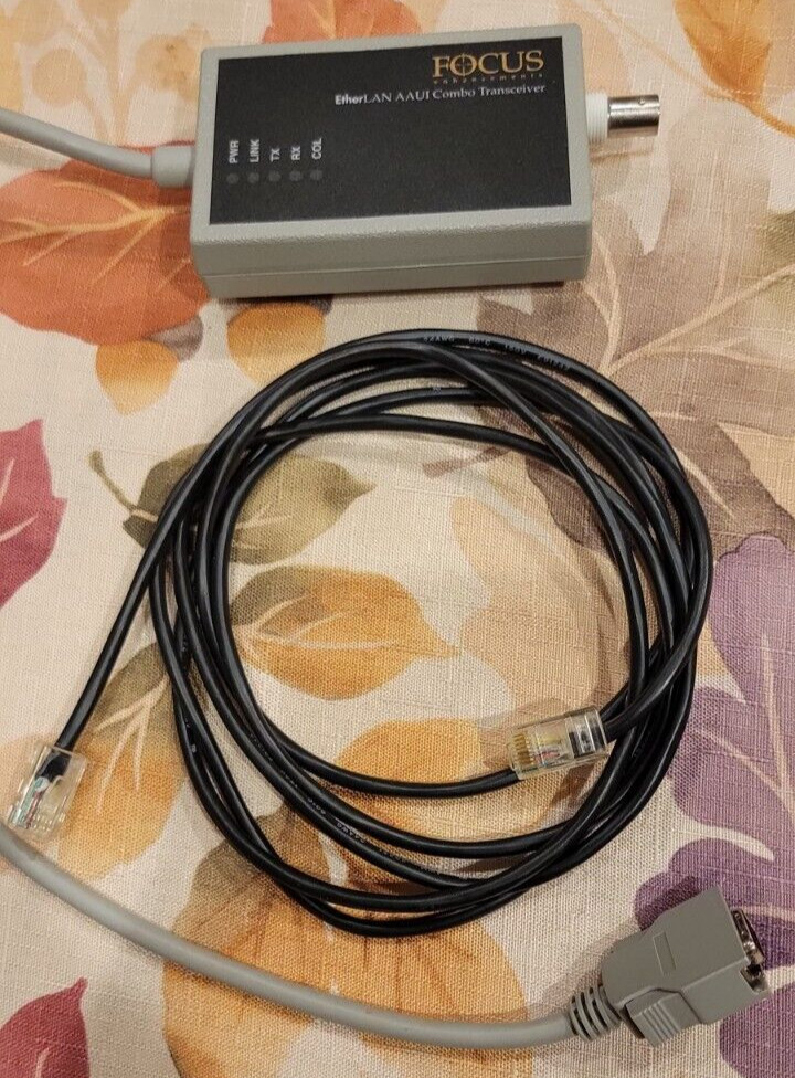 Focus Enhancements Transceiver EtherLAN 060-2170 Combo for Macintosh Apple