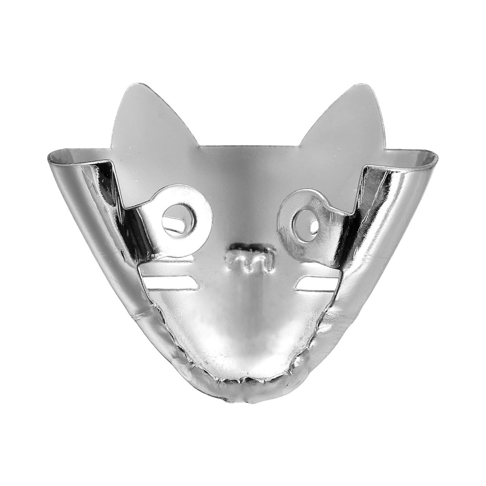 2Pcs Metal Shoes Pointed Protector Solid Toe Tip Cap Cover Elegant Silver Tone