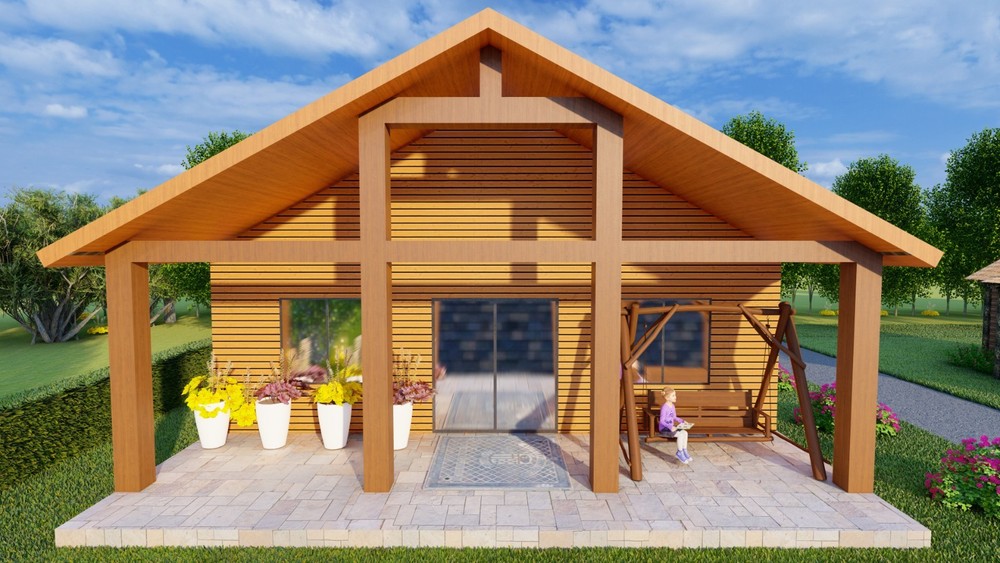 952sqft Tiny Cabin Design Blueprints: Featuring 2 Bedrooms, 1 Bathroom