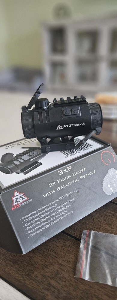 AT3 Tactical 3xP Prism Scope - 3x Magnification with BDC Reticle