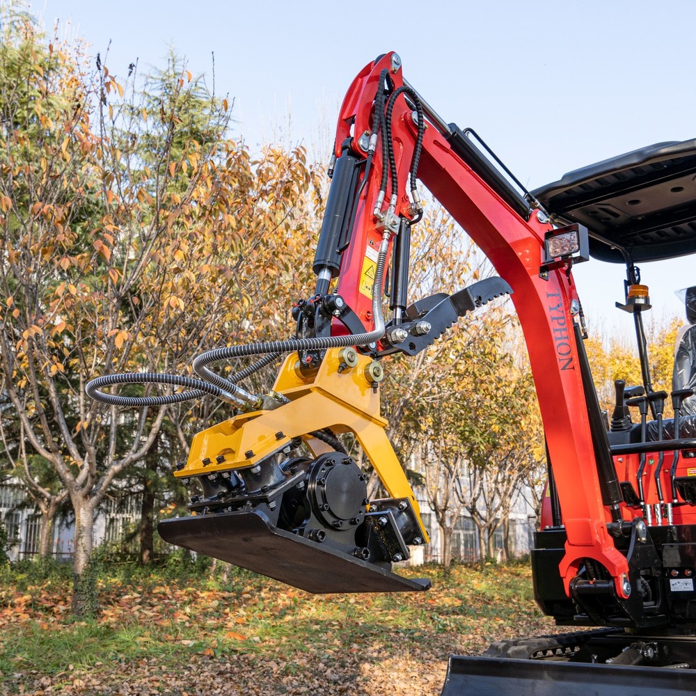 Heavy Duty Hydraulic Compactor Attachment Ft With 1-2 Ton TYPHON Mini Excavators