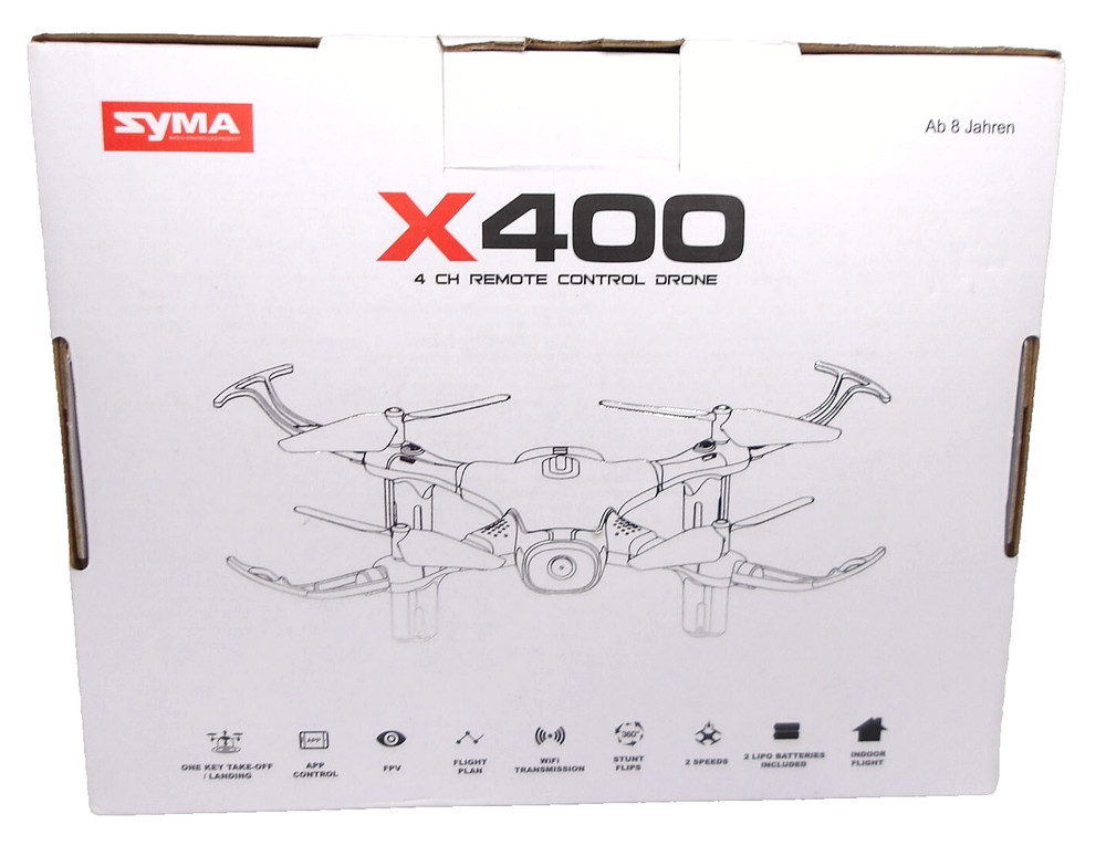 SYMA X400 4 Ch Remote Control Mini Drone, Blue/White