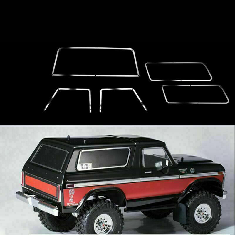For TRAXXAS TRX4  Bronco Metal Kit Set Windscreen Decor Strip / Window Frame