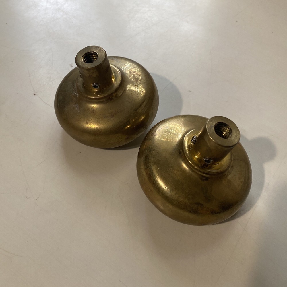 late Victorian style compression brass door knobs set