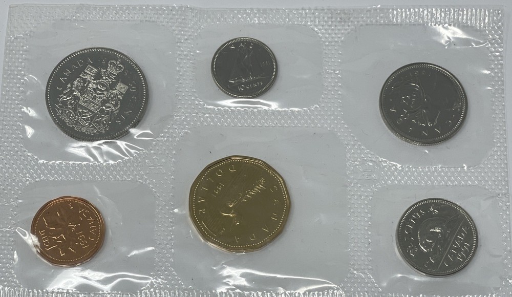 1991 Canada Proof-Like Set. Missing Certificate/envelope. E-092