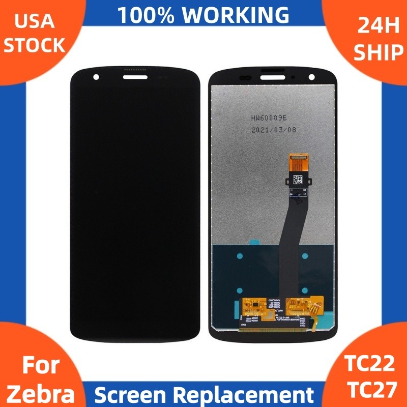 100% For Zebra TC22 TC27 Replacement LCD Display Touch Screen Digitizer Assembly