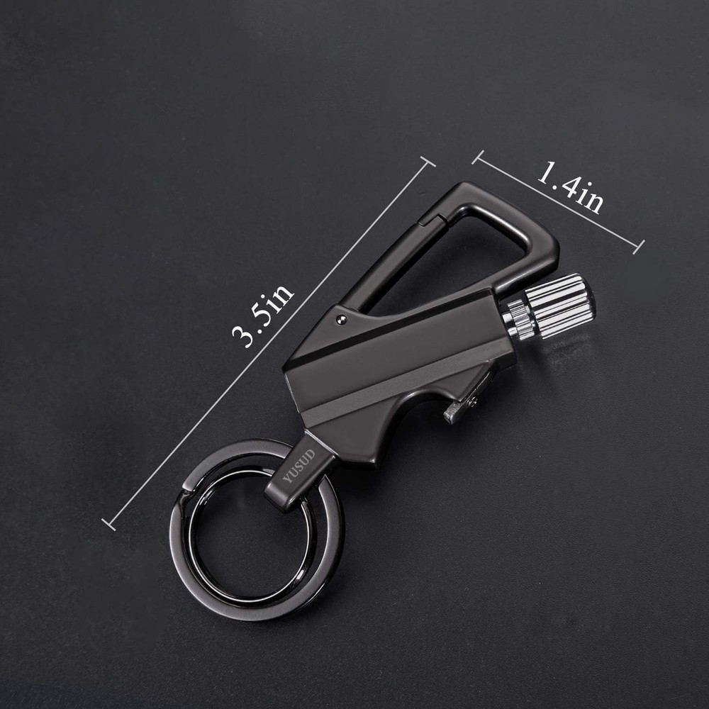 Permanent Match, Flint Fire Starter Never Ending Match Keychain Lighter with ...