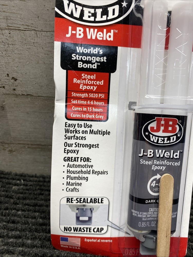 J-B Weld 50165 25ml Epoxy Syringe, Plain