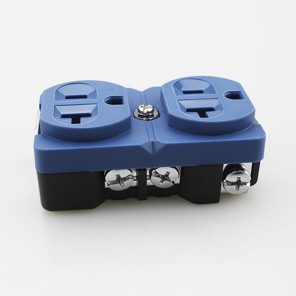 US Duplex Position Receptacles AC Wall Outlet Power Distributor Copper Socket