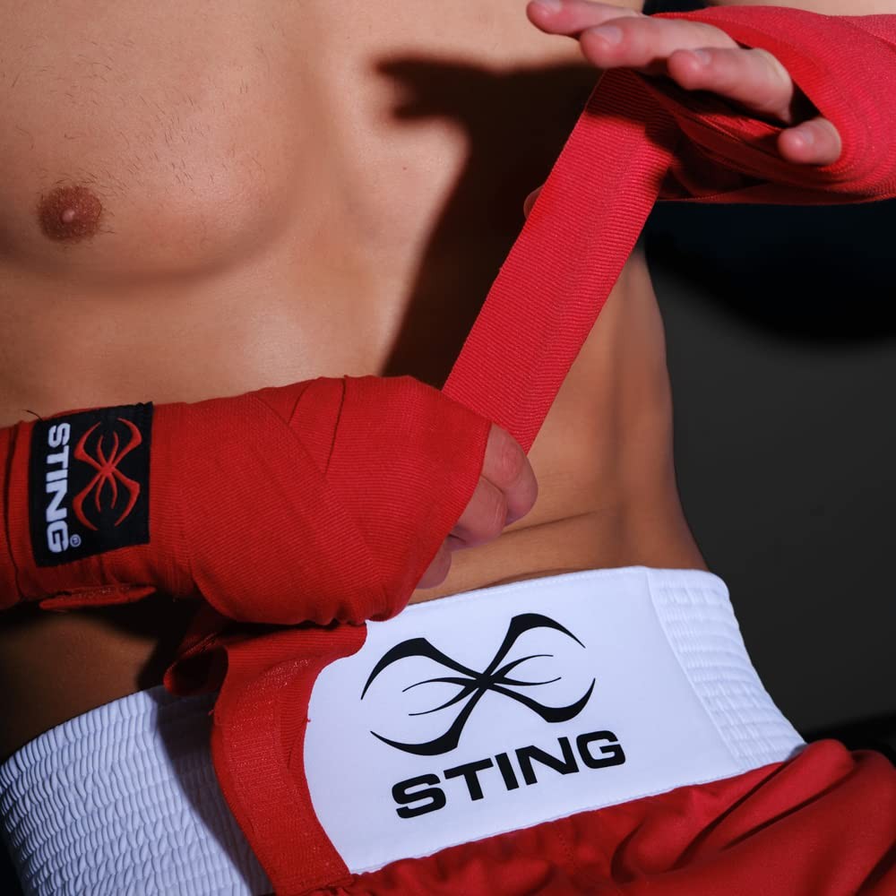 Elasticized Boxing Hand Wraps with Thumb Loop for Training & Competition 120"