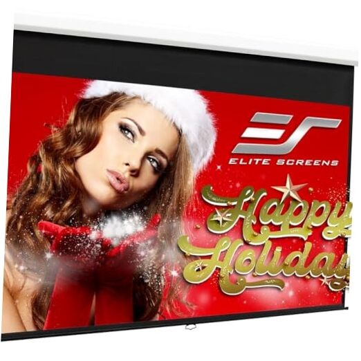 Manual B, 100-INCH Manual Pull Down Projector Screen Diagonal 16:9 100 INCH