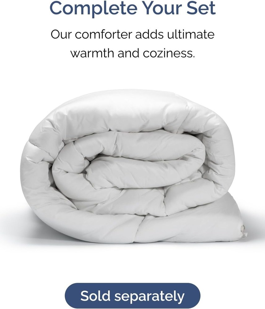 Extra Deep Queen Sheet Set - 6 Piece Luxury Cooling Microfiber Bedding - Grey